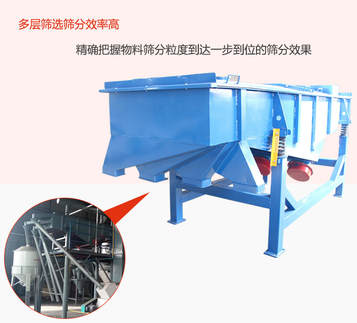 多層篩選篩分更高效，精度把握物料篩分粒度到達一步到位的篩分效果。