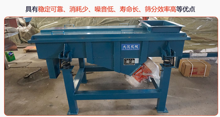 具有穩(wěn)定可靠、消耗少、噪音低、壽命長、振型穩(wěn)、篩分效率高等優(yōu)點
