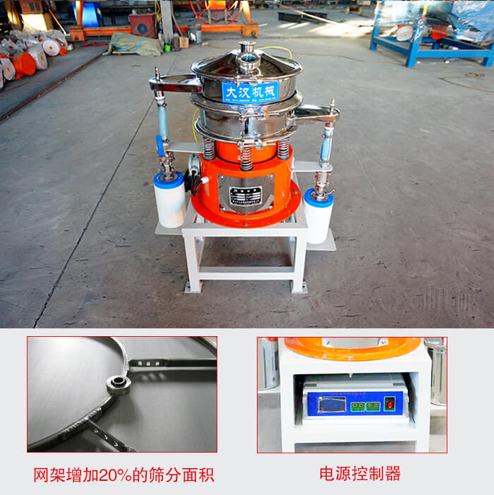 氣體保護振動篩網(wǎng)架增加20%的篩分面積。