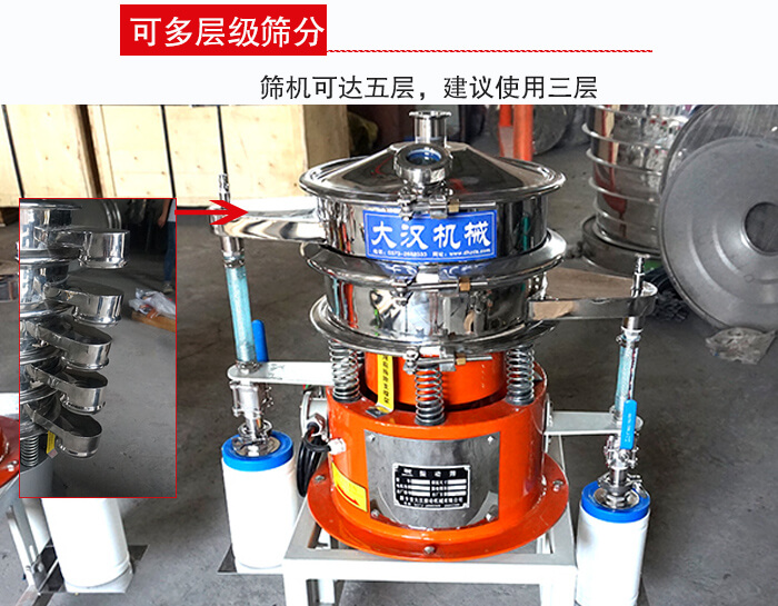 氣體波阿虎振動篩篩機可達五層，三層較為常用