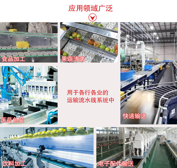 鏈板輸送機適用行業(yè)：食品加工，果蔬清洗等行業(yè)